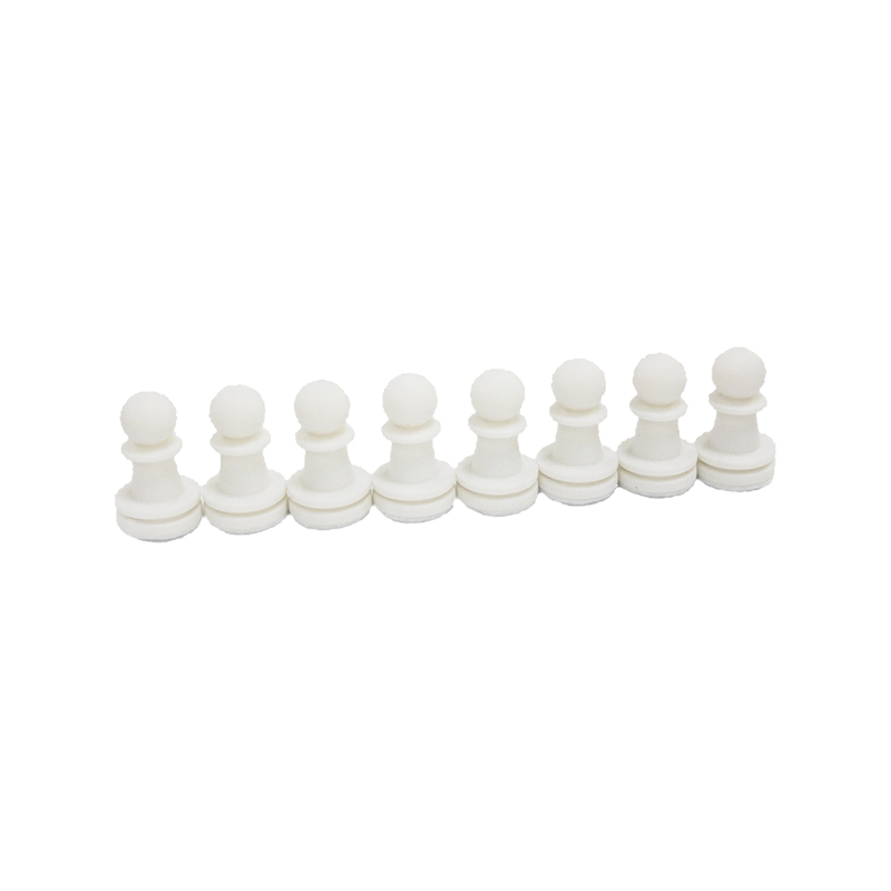 Classic White Wooden Staunton Chess Pieces
