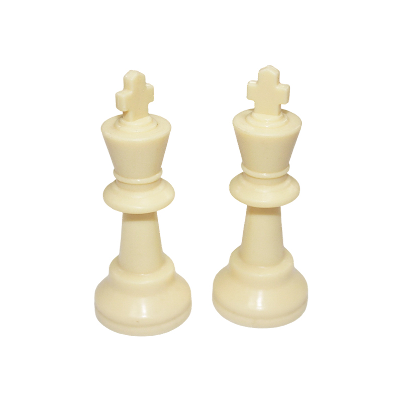 Classic White Wooden Staunton Chess Pieces