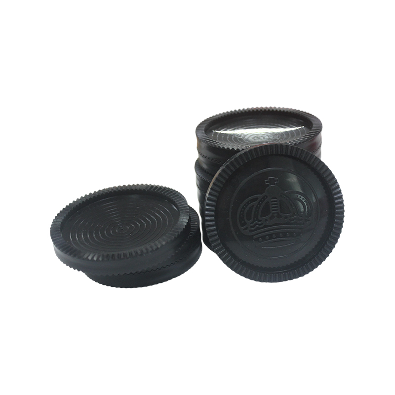 Red and black plastic checkers chess pieces