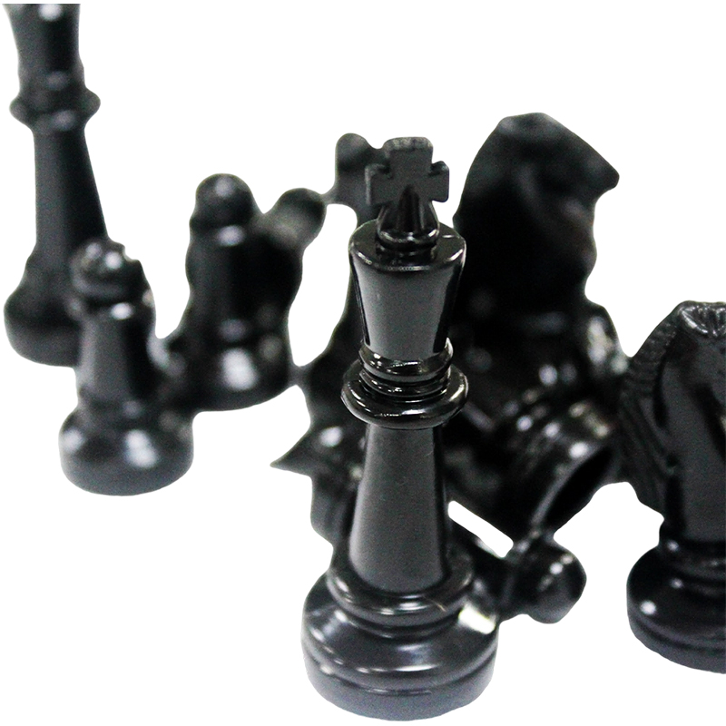 Classic White Wooden Staunton Chess Pieces