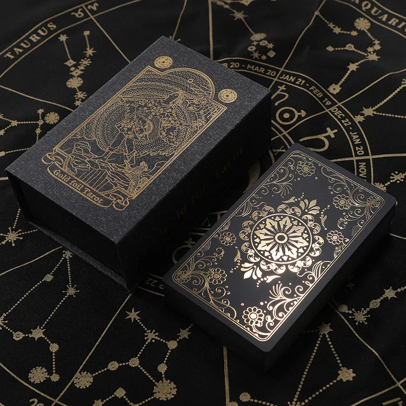 Black PVC Classic Tarot Cards