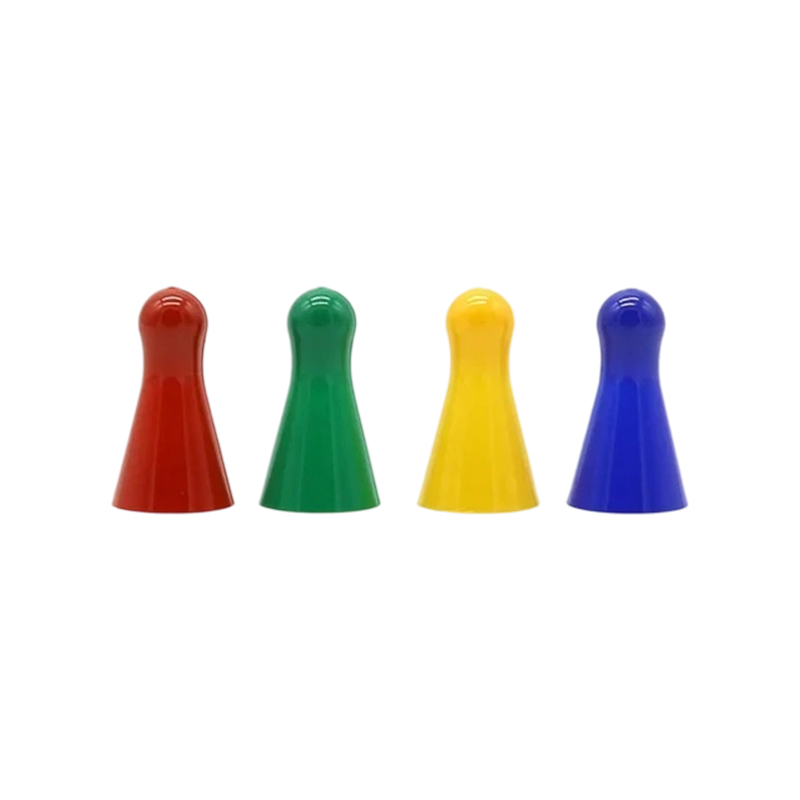 Multicolored Plastic Ludo pawns