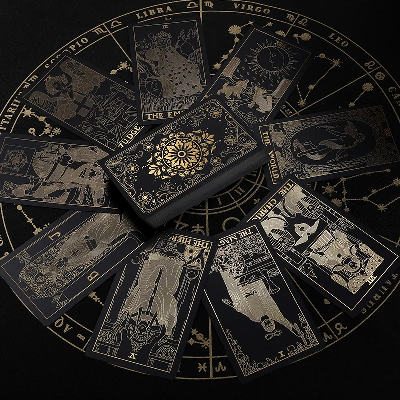 Black PVC Classic Tarot Cards