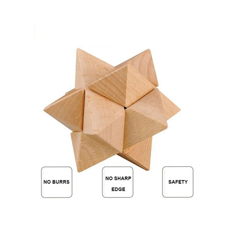 12-Piece Wooden kongming lock