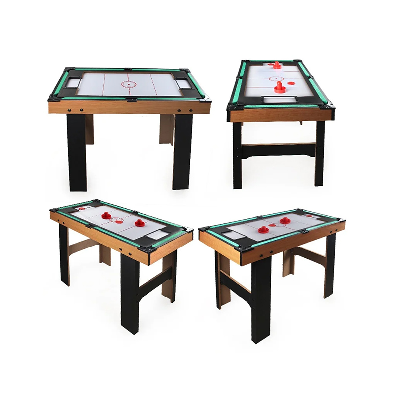 4-in-1 Multi-Game Table with Foosball, Air Hockey, Table Tennis, and Pool