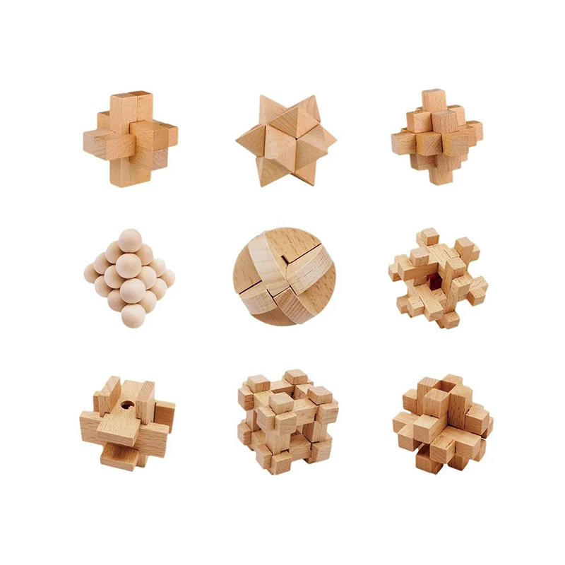 12-Piece Wooden kongming lock