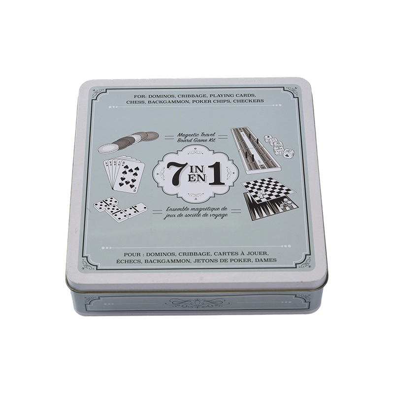 7-in-1 Travel Game Set with Portable Iron Box