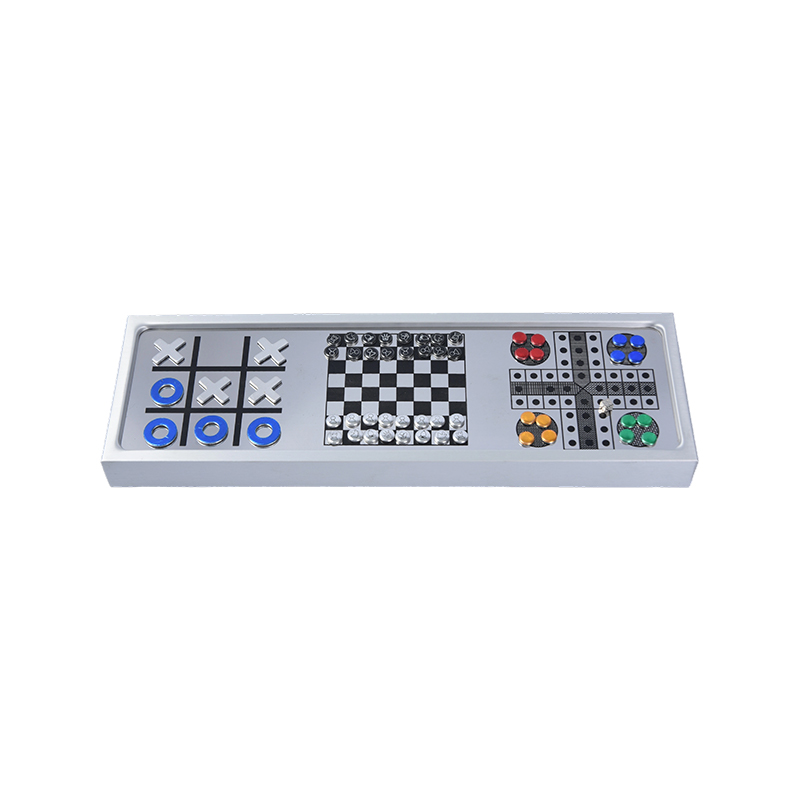 Aluminium alloyMagnetic 3-in-1 CHESS Game Set