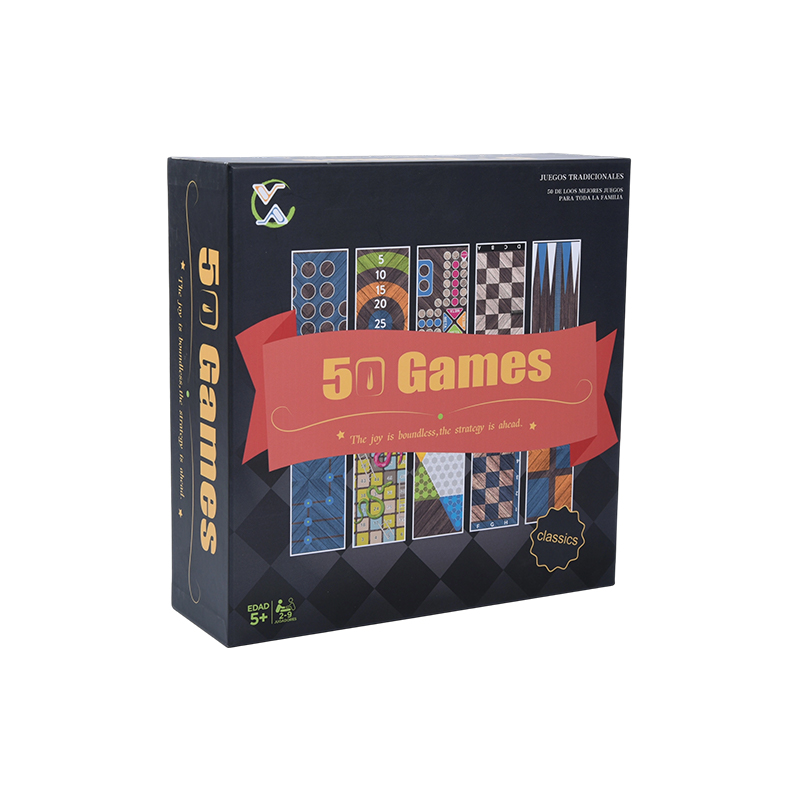 50-in-1 Traditional Board Game Set