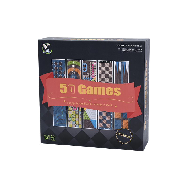 50-in-1 Traditional Board Game Set