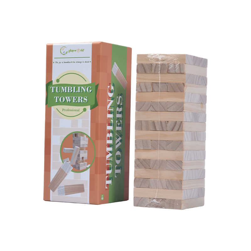 48 Blocks Wood Tumbling Towers Set