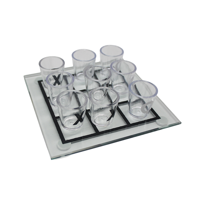 Pub-Style Entertainment Glass XO Chess Set