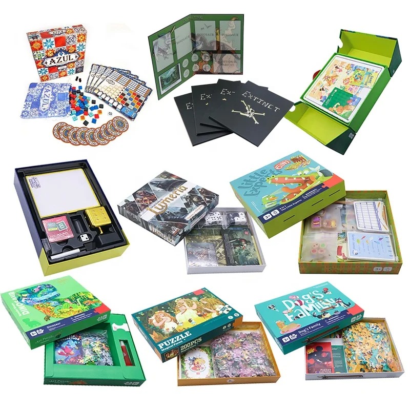 Custom Board Game Collection - Multi-Theme Family Gaming Set