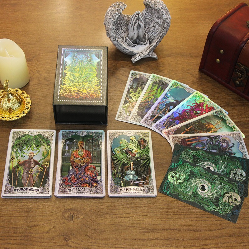 Mystical Green & Gold Edition - Kesulu Mythology Tarot Cards 