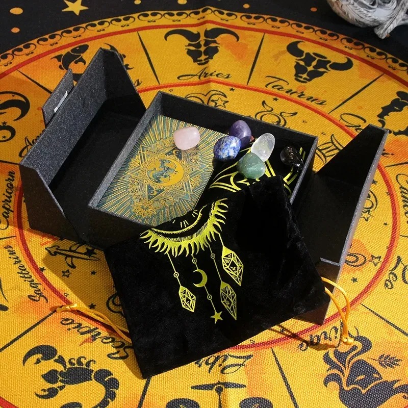 Zodiac-Themed Collectible Edition - Mystic’s Treasure Tarot & Crystal Set