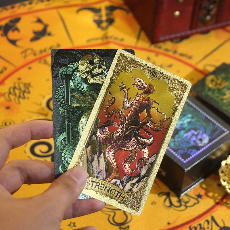 Mystical Green & Gold Edition - Kesulu Mythology Tarot Cards 