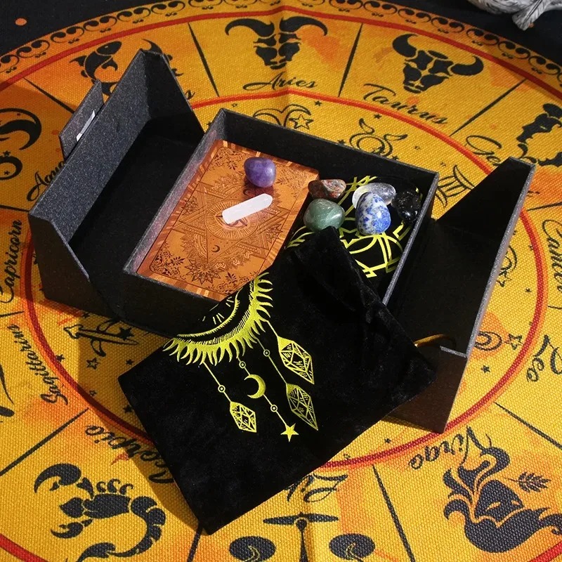 Zodiac-Themed Collectible Edition - Mystic’s Treasure Tarot & Crystal Set