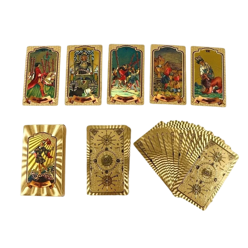 Premium Gold-Foil Tarot Cards Set