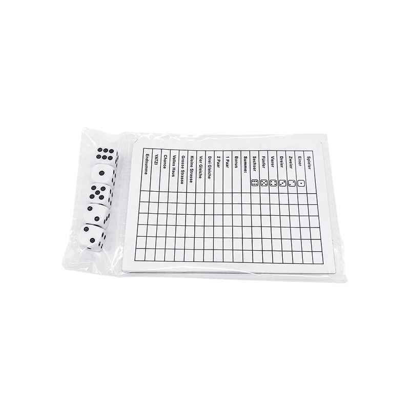 Classic Dice Game Essentials YATZY Scoreboard Set