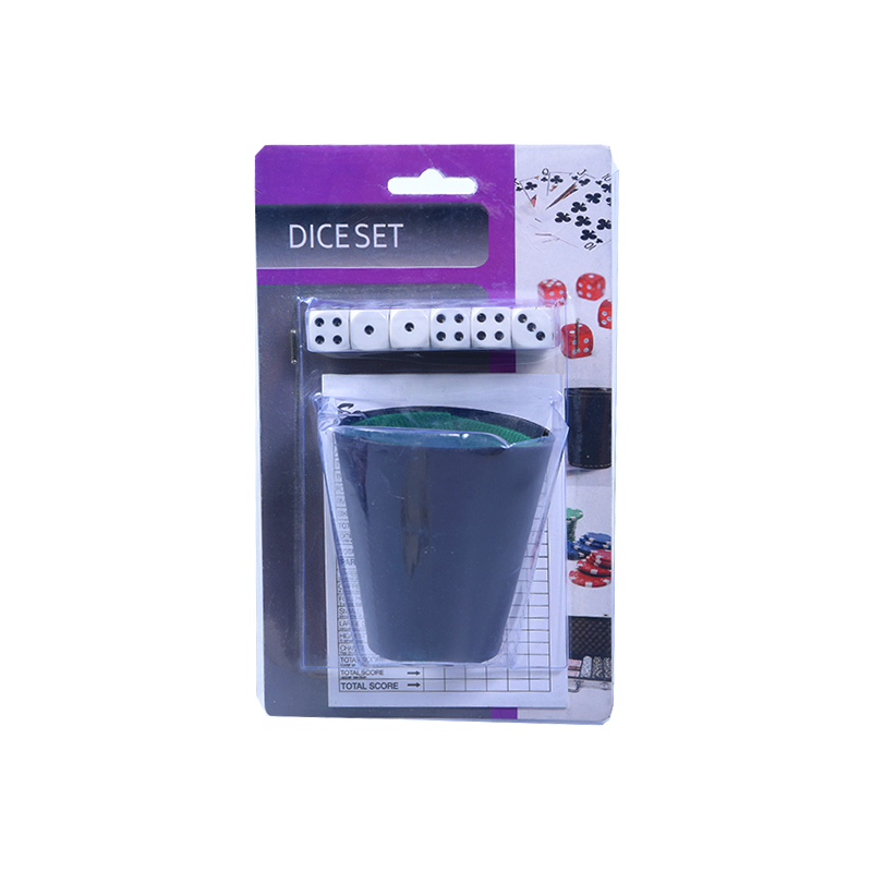 Portable Gaming Essentials Dice Set with Rolling Cup