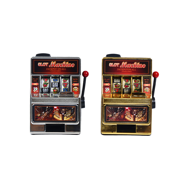 Classic Mini Slot Machine Toy – Silver & Gold Dual Pack