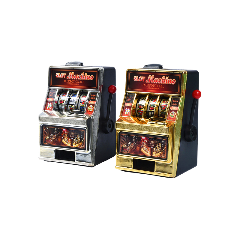 Classic Mini Slot Machine Toy – Silver & Gold Dual Pack