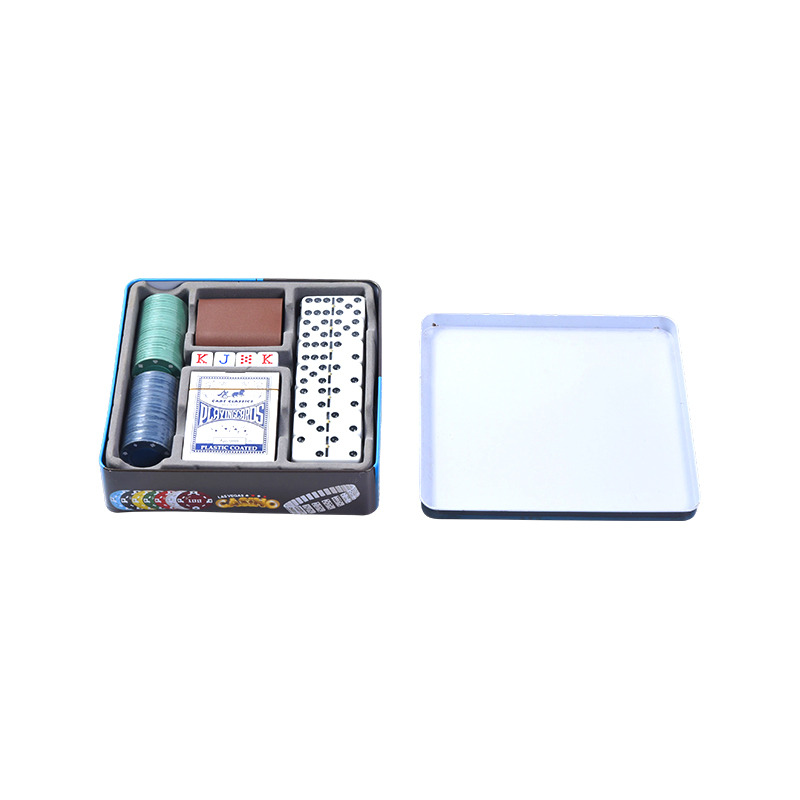 Metal Tin 5-in-1 Casino Game Set
