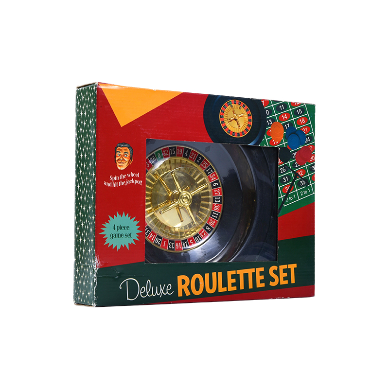 Deluxe Roulette Set – 4-Piece Game Set in Vibrant Packaging
