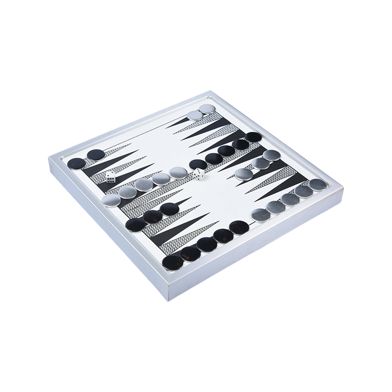 Premium Aluminum Backgammon Set - Modern Tabletop Edition