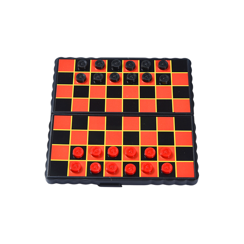 Compact Travel Edition Magnetic Foldable Checkers Game Compact Travel Edition Magnetic Foldable Checkers Game