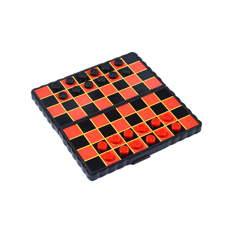 Compact Travel Edition Magnetic Foldable Checkers Game