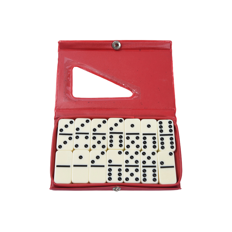 Classic Tile Game On-the-Go - Compact Plastic Domino Set with Portable Case