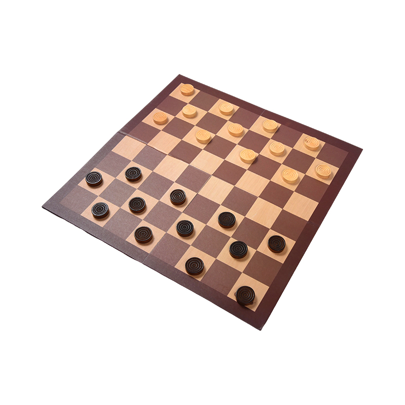 Wooden Checkers Board Game – Classic Strategy Game with Two Packaging Options