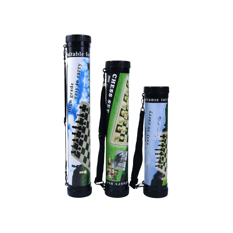 High Grade Easy to Carry Portable Chess Set in Tubular Case High Grade Easy to Carry Portable Chess Set in Tubular Case