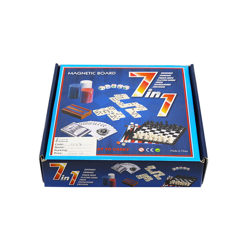 Classic Multi-Game Set - Chess, Dominoes, Poker & Checkers Combo