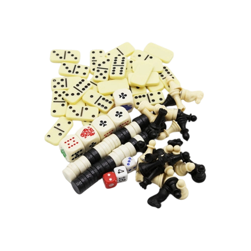 Classic Multi-Game Set - Chess, Dominoes, Poker & Checkers Combo