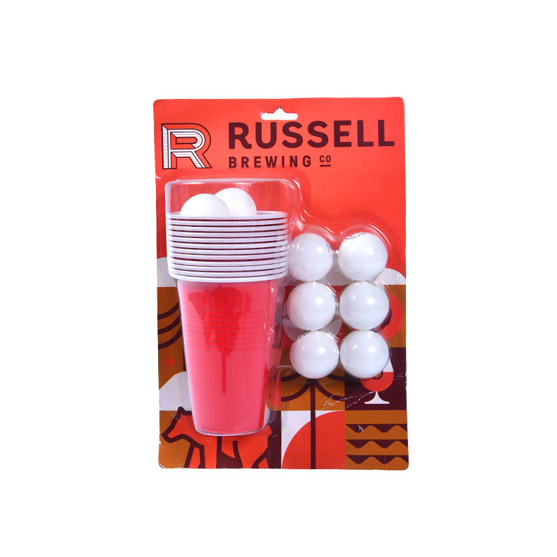 Russell Brewing Co. Beer Pong Kit - Includes Cups and Balls Russell Brewing Co. Beer Pong Kit - Includes Cups and Balls
