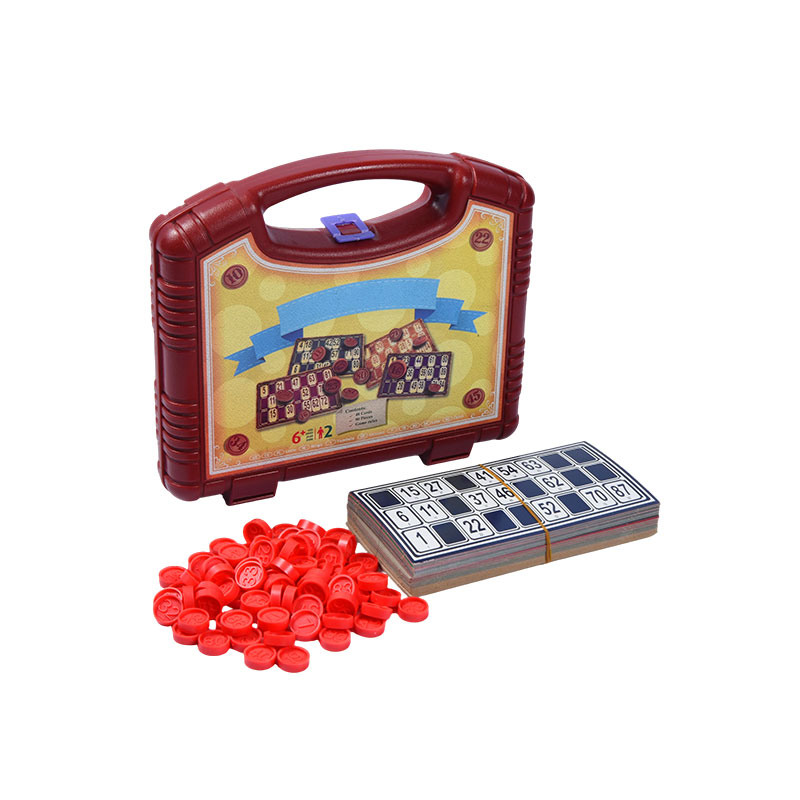 Bingo Game Set with Carrying Case – Complete with Cards, Tokens, and Case