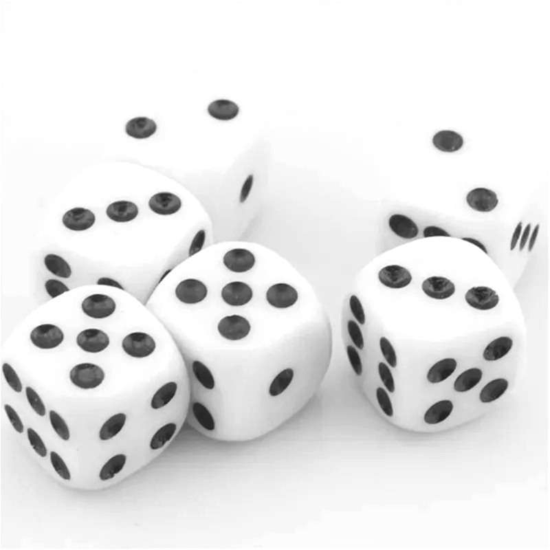 100 Pieces in 10 Vibrant Colors Colorful Assorted Dice Set