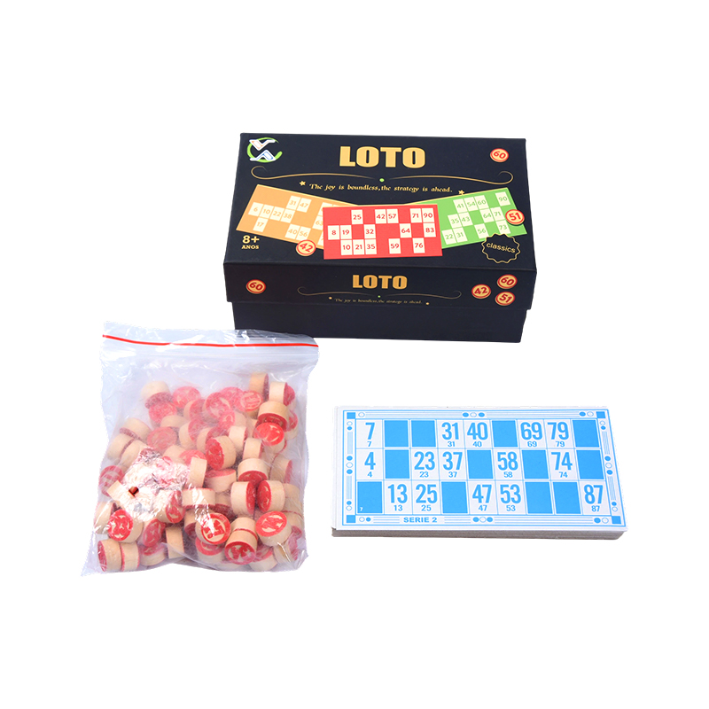 LOTO (Bingo-Style) Game Set – Complete with Tokens, Cards, and Storage Box
