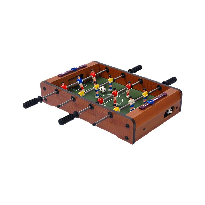 Compact Desktop Soccer Game with Vibrant Players Wooden Mini Foosball Table Compact Desktop Soccer Game with Vibrant Players Wooden Mini Foosball Table