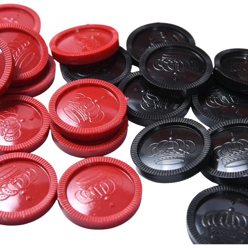 Interlocking Design Classic Plastic Checkers Set