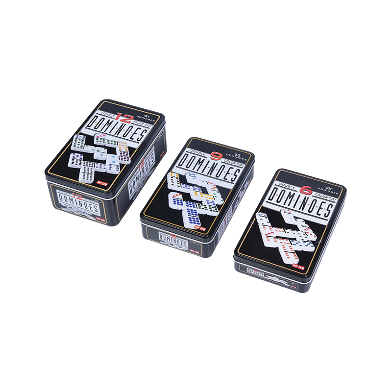 Wooden Display Stand - Collectible Art Set Colorful Dominoes Set with