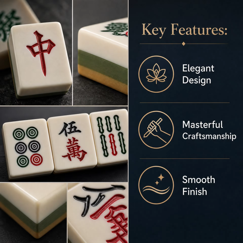 Multicolor 4-Layer Acrylic American Mahjong Set – 160 Tiles