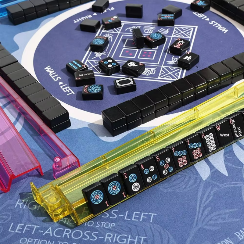 Modern Black Melamine American Mahjong Set
